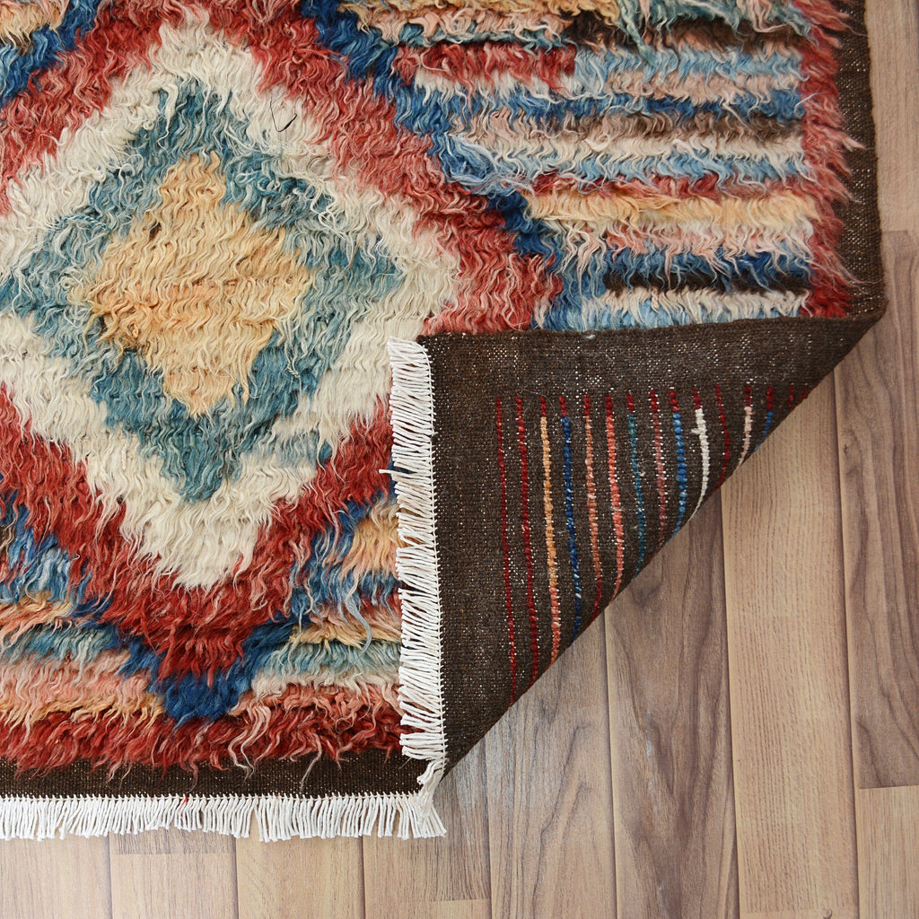 Modern Plush Shaggy Moroccan Area Rug 8x11