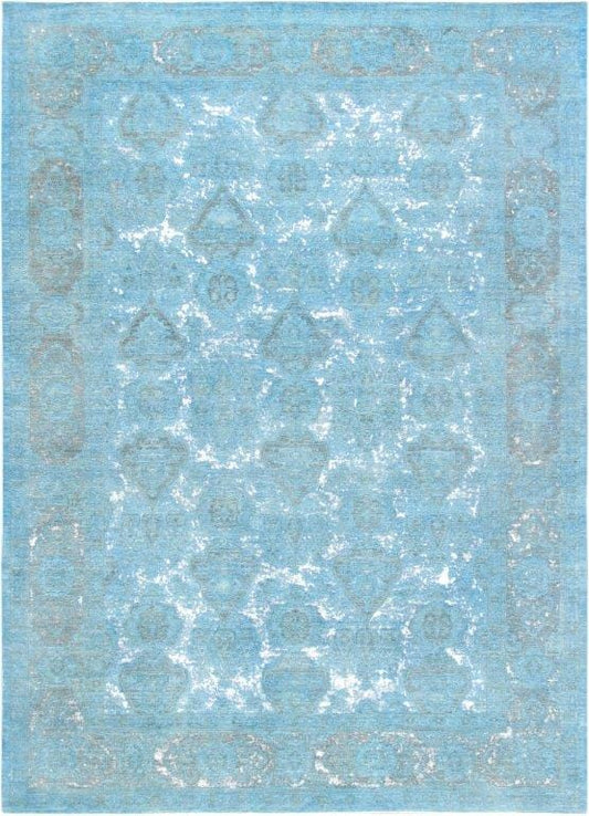 Overdye Collection Hand-Knotted Lamb's Wool Area Rug- 9' 9" X 13' 5"