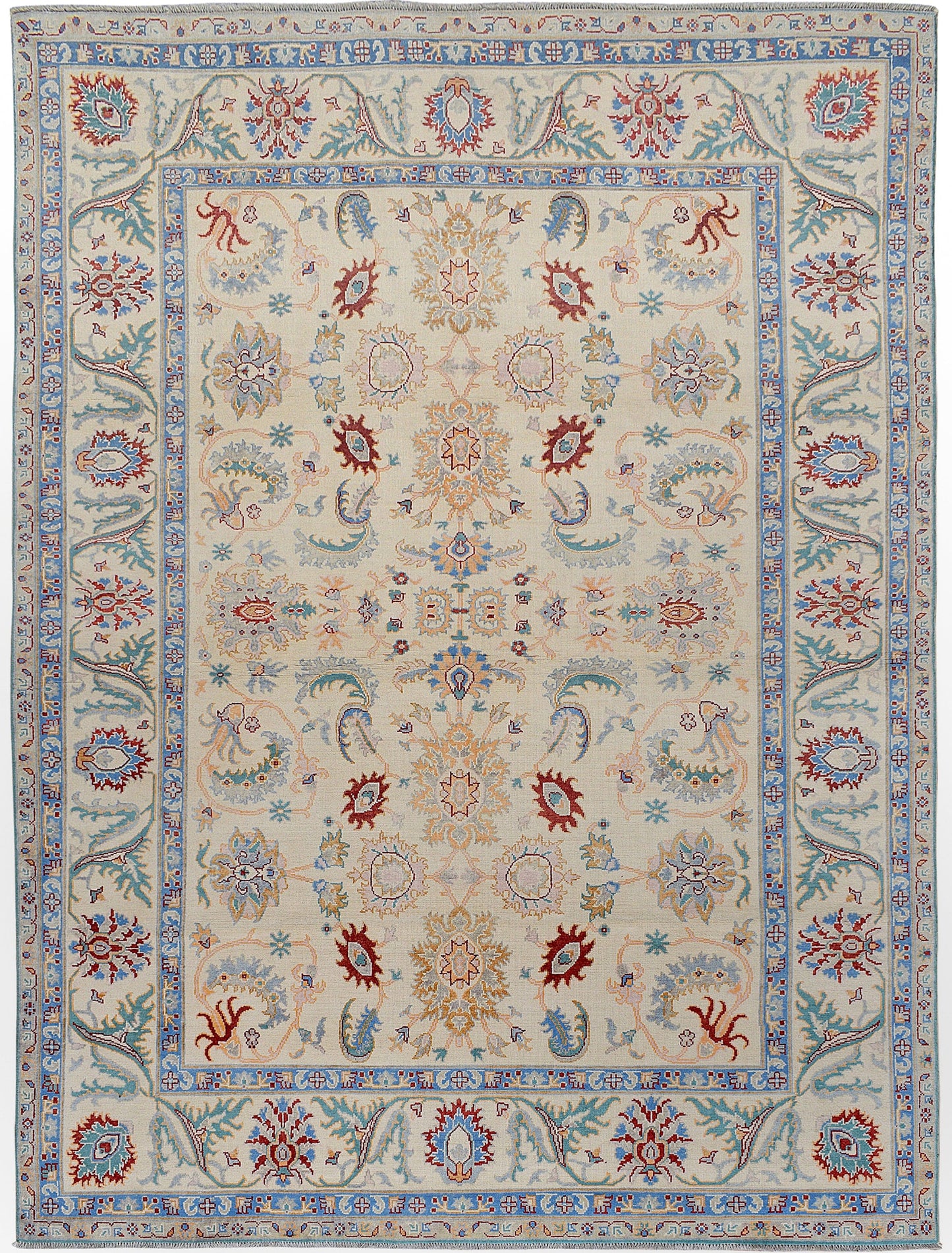 Floral Oushak Turkish Area Rug 8x11