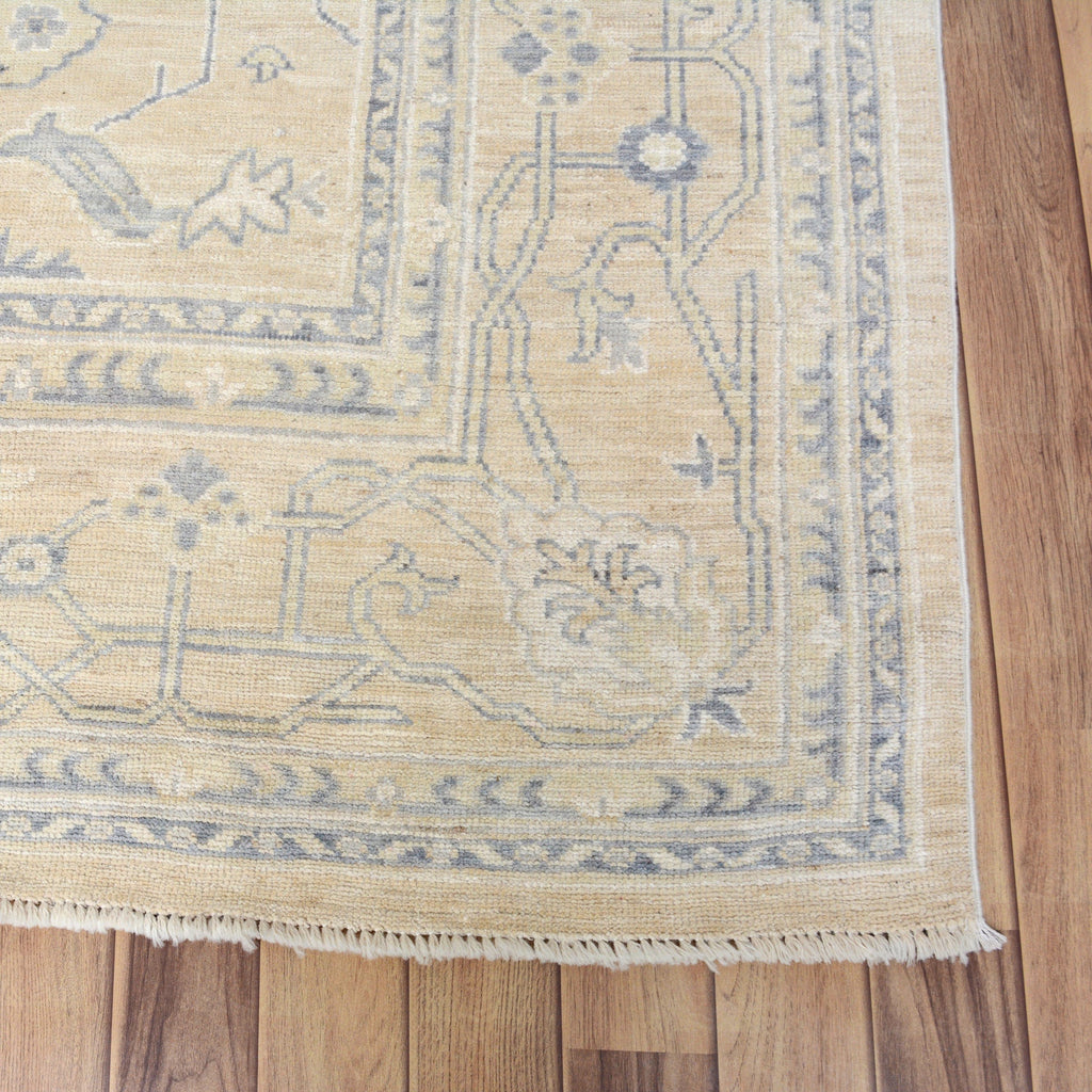 Muted Floral Oushak Turkish Area Rug 8x10