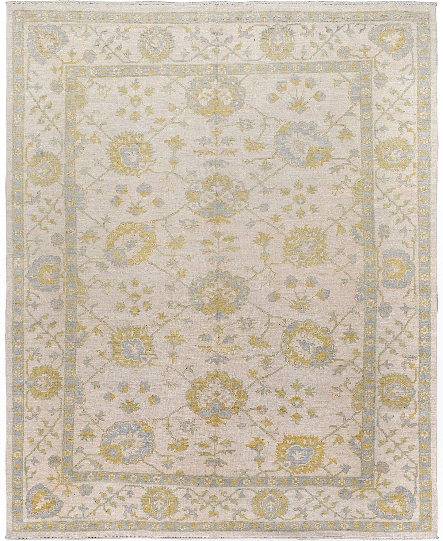 All-over Floral Oushak Turkish Area Rug 8x10