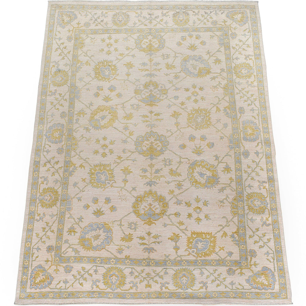 All-over Floral Oushak Turkish Area Rug 8x10