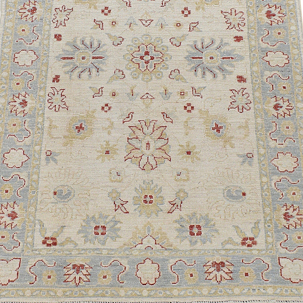 Muted Floral Oushak Turkish Area Rug 4x6