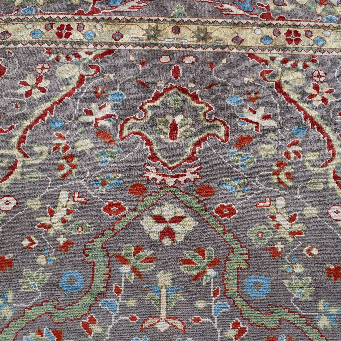 Floral Oushak Turkish Area Rug 9x12