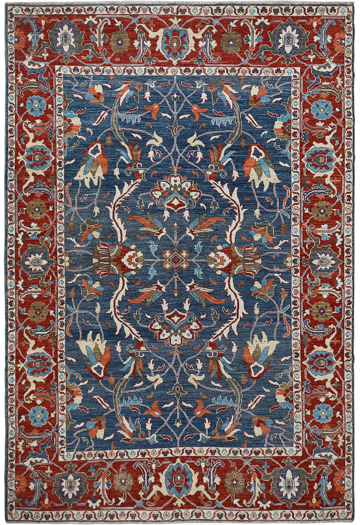 Floral Oushak Turkish Area Rug 9x13