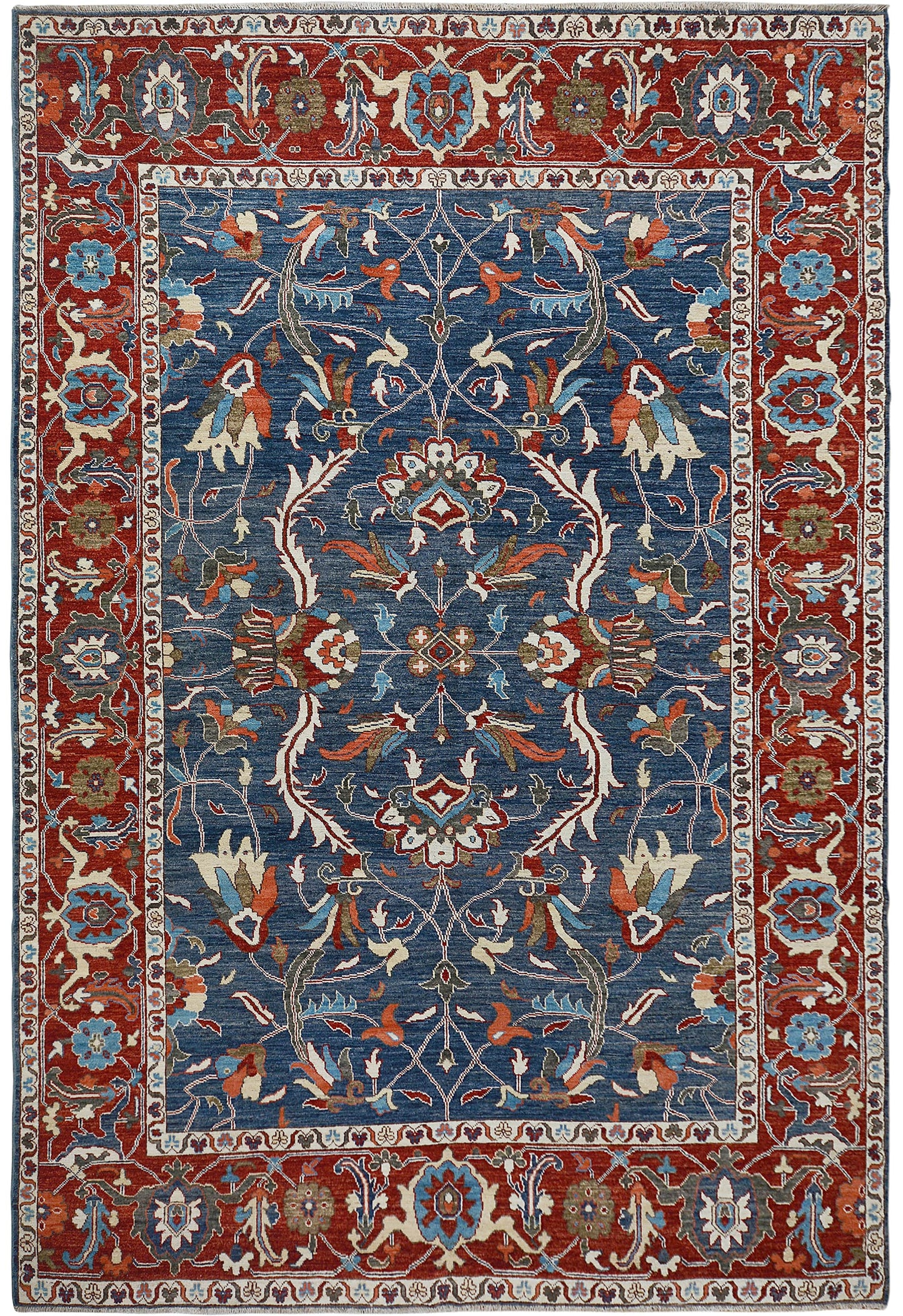 Floral Oushak Turkish Area Rug 9x13