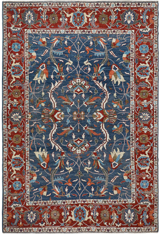 Floral Oushak Turkish Area Rug 9x13