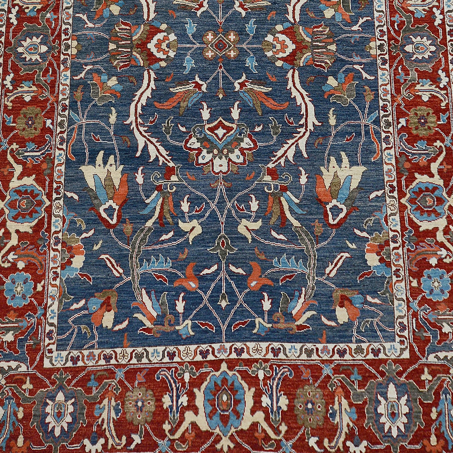 Floral Oushak Turkish Area Rug 9x13