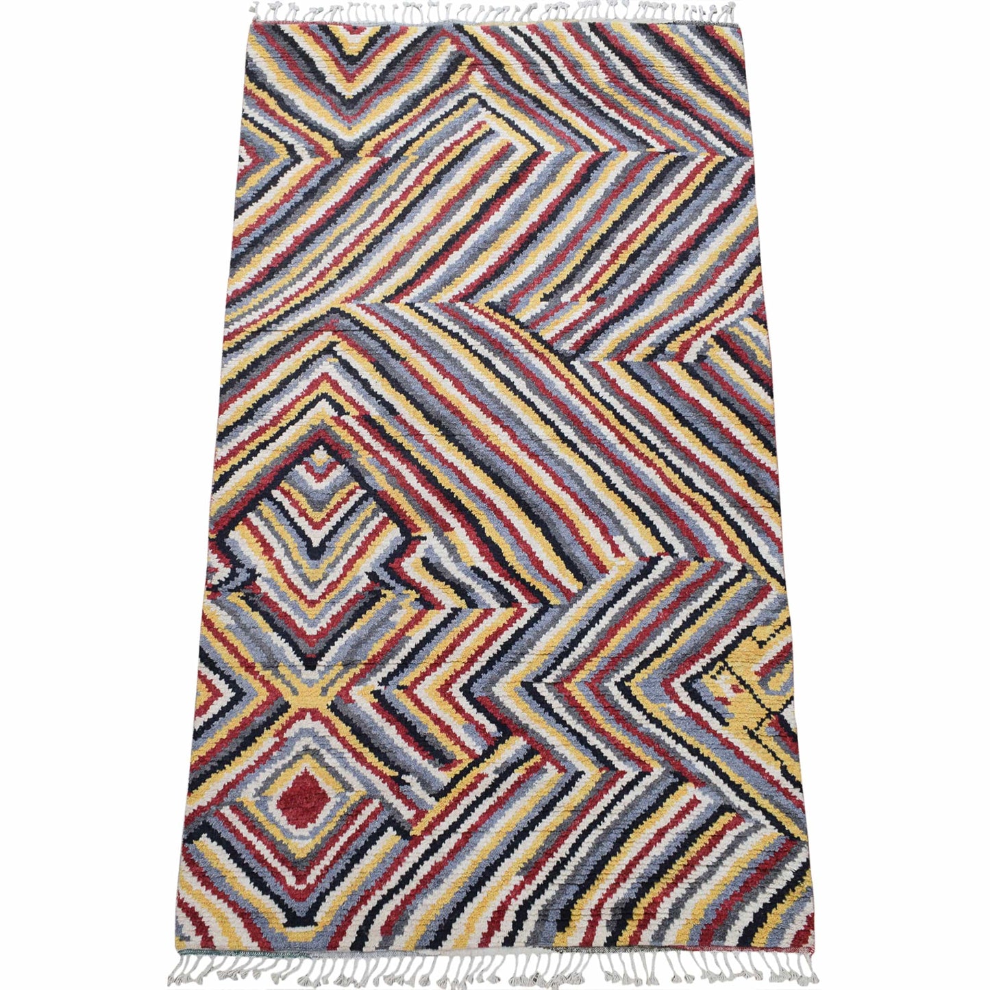 Modern Moroccan Area Rug 6x9