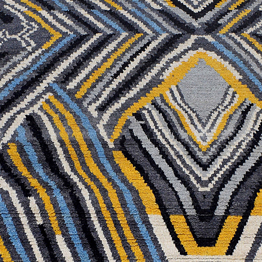 Abstract Moroccan Modern Area Rug 4x6