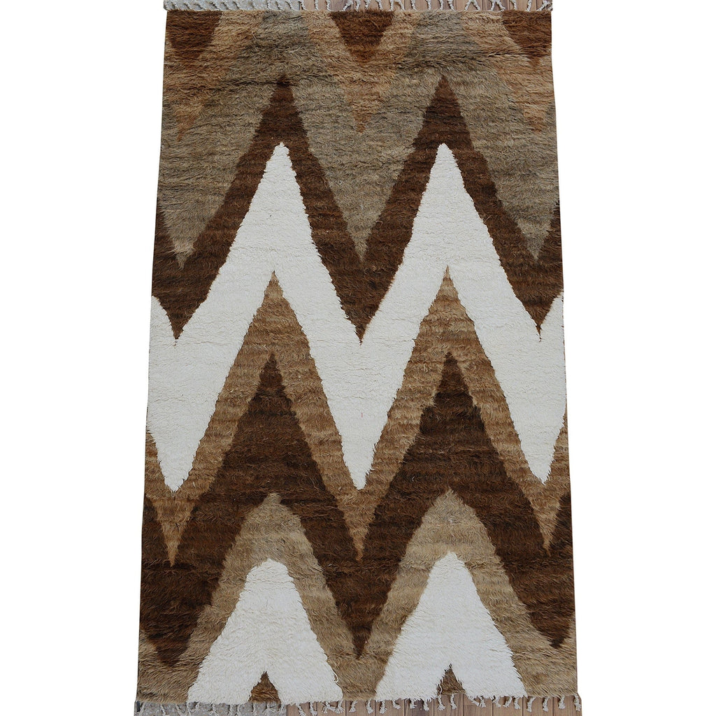 Thick Plush Chevron Moroccan Area Rug 5x8