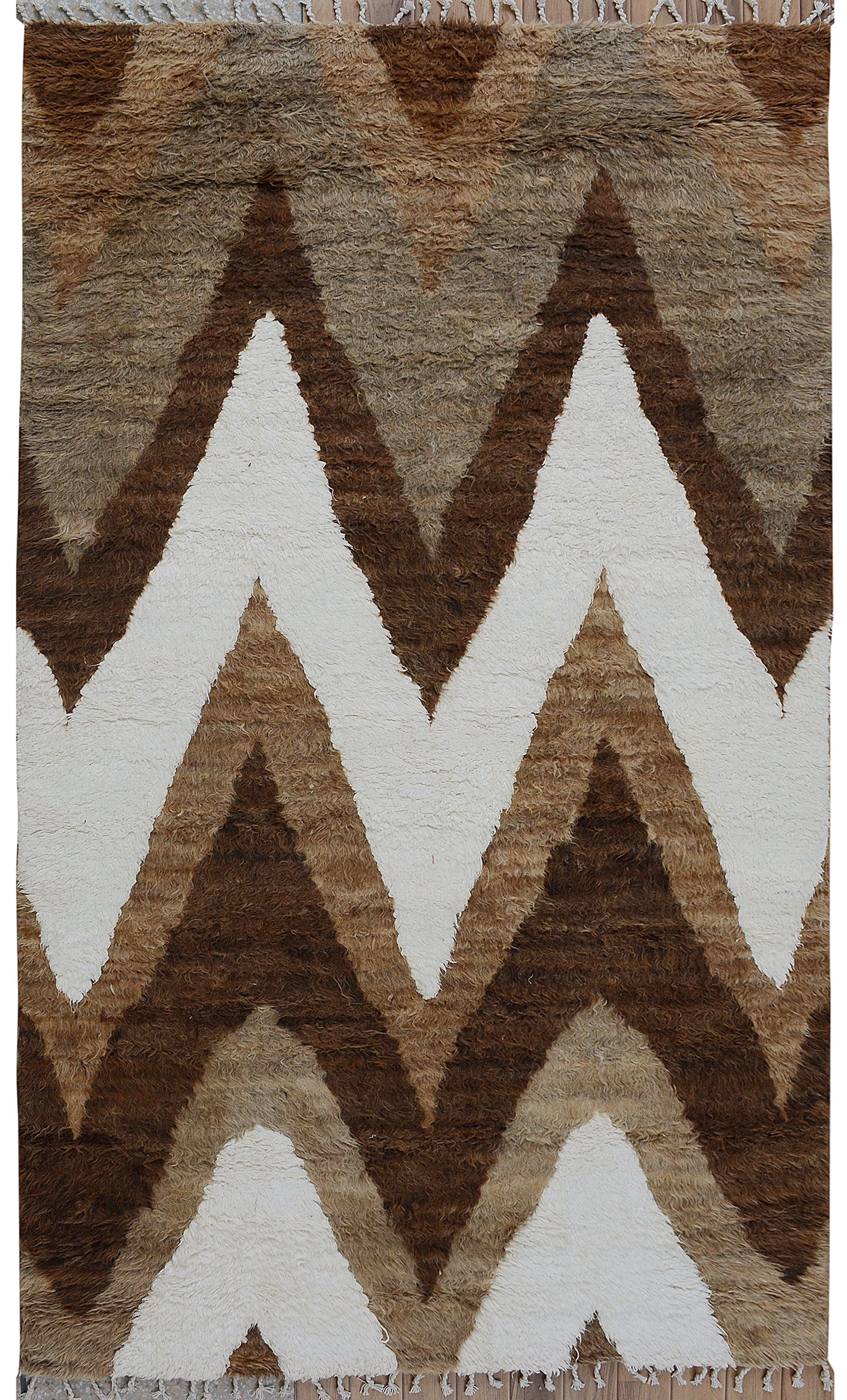 Thick Plush Chevron Moroccan Area Rug 5x8