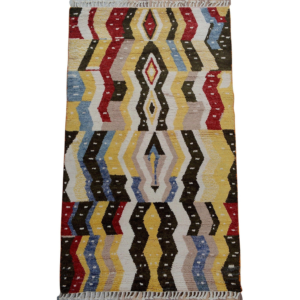 Geometric Moroccan Area Rug 5x8