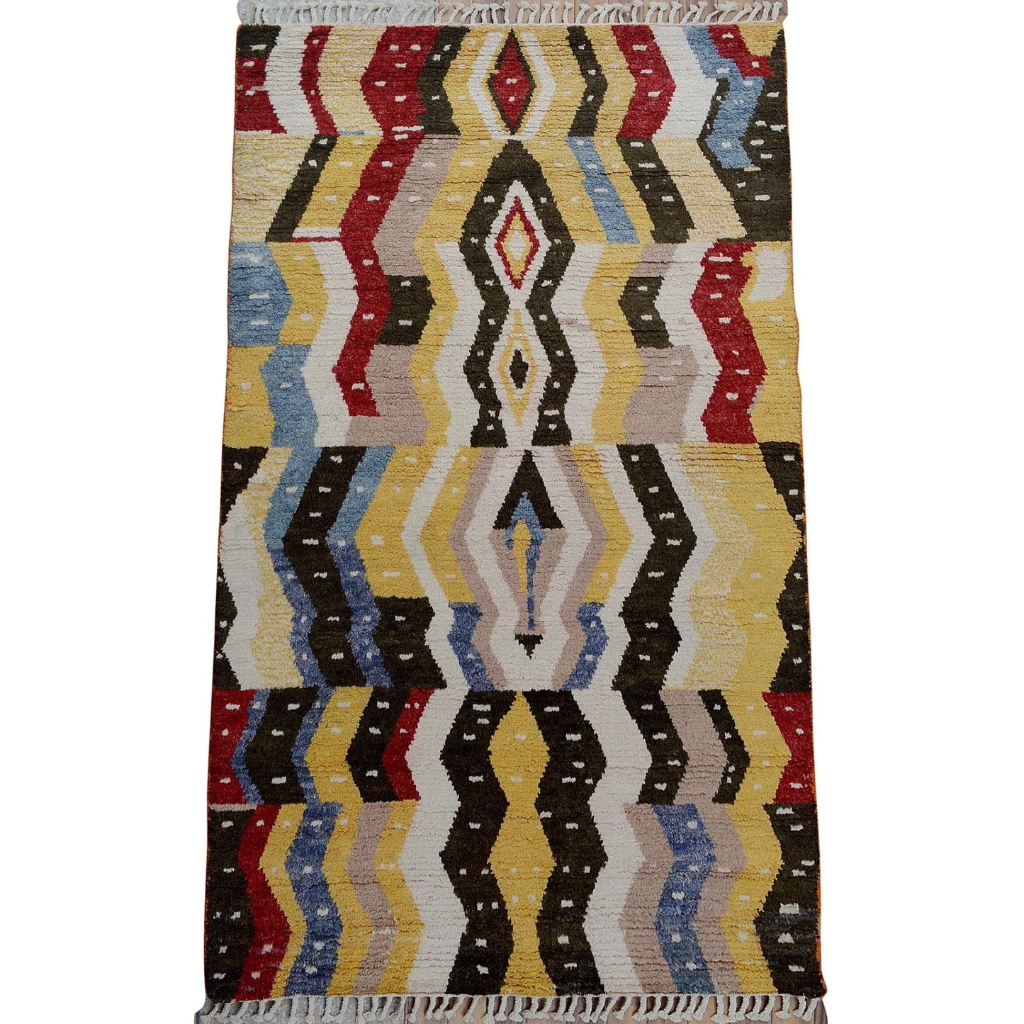 Geometric Moroccan Area Rug 5x8