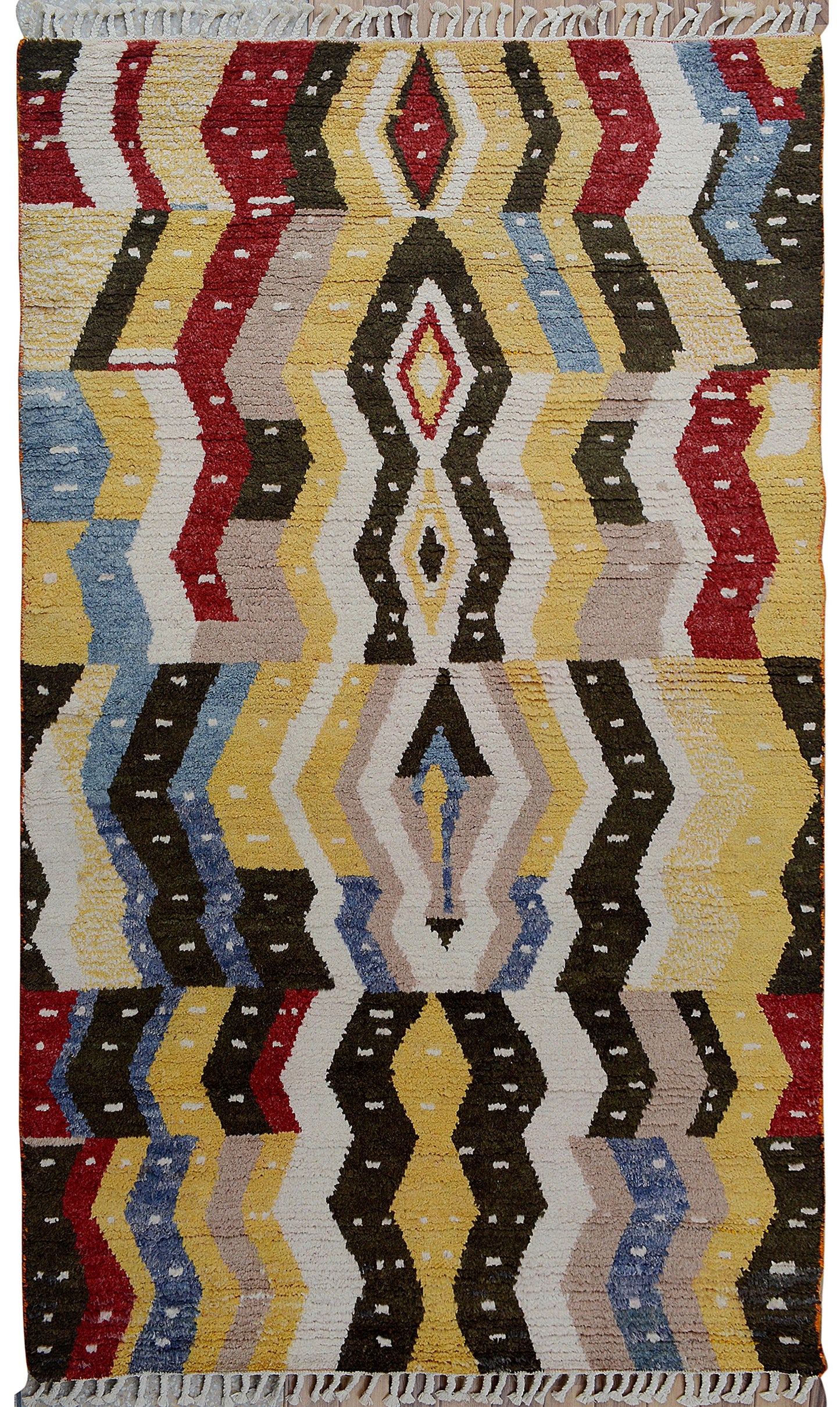 Geometric Moroccan Area Rug 5x8