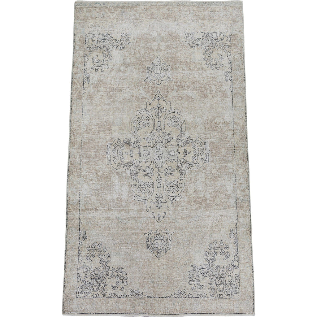 Antique Tabriz Persian Distressed Area Rug 6x9