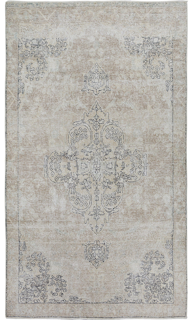 Antique Tabriz Persian Distressed Area Rug 6x9