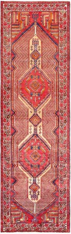 Vintage Serab Collection Camel Lamb's Wool Area Rug- 3' 7" X 12' 2"