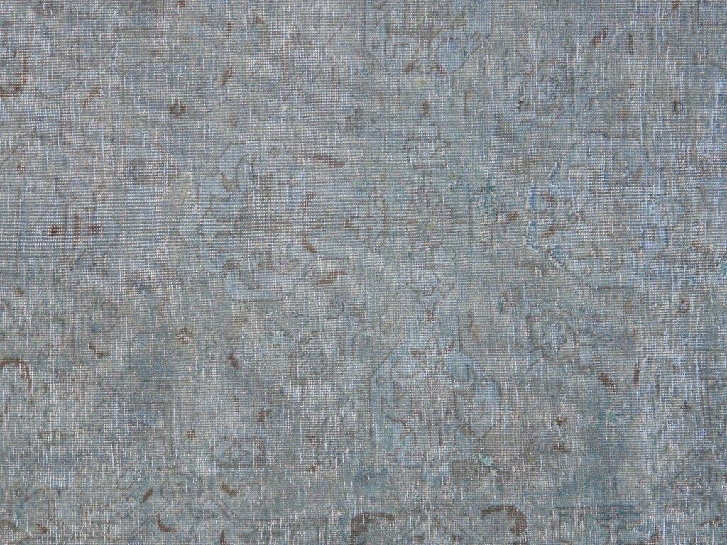 Vintage Overdye Collection Blue Lamb's Wool Area Rug- 9' 5" X 12' 8"
