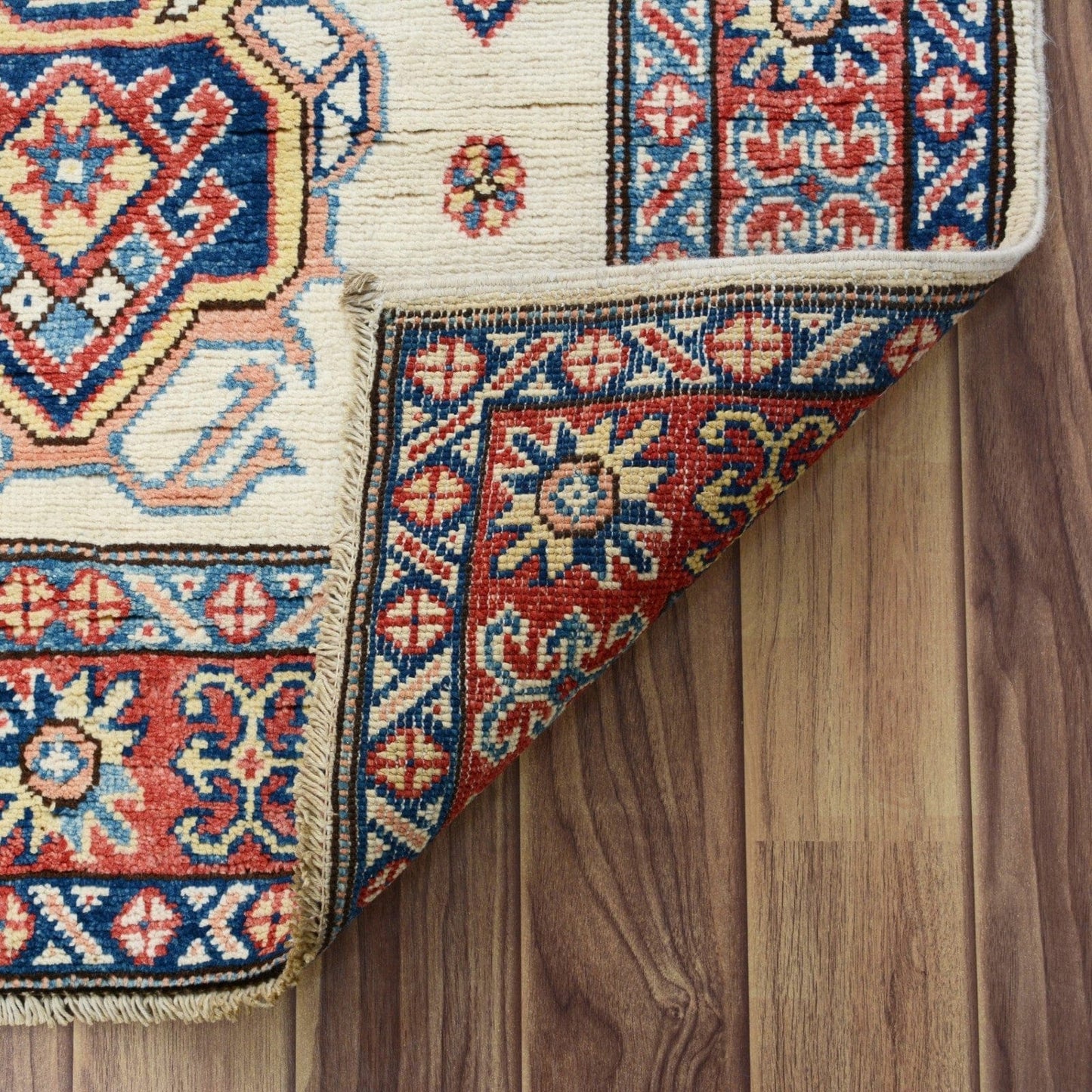 Geometric Super Kazak Oriental Area Rug 3x5