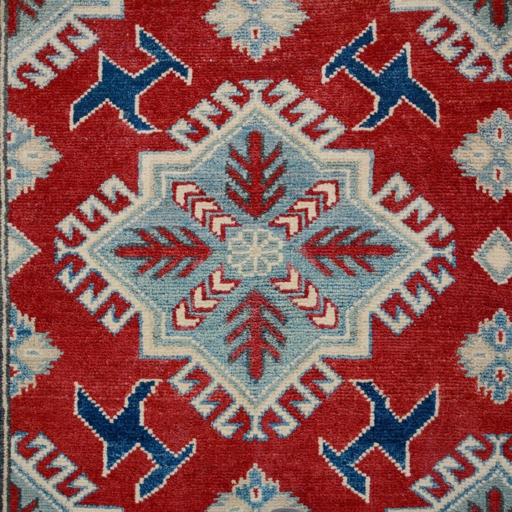 Geometric Super Kazak Oriental Area Rug 5x6