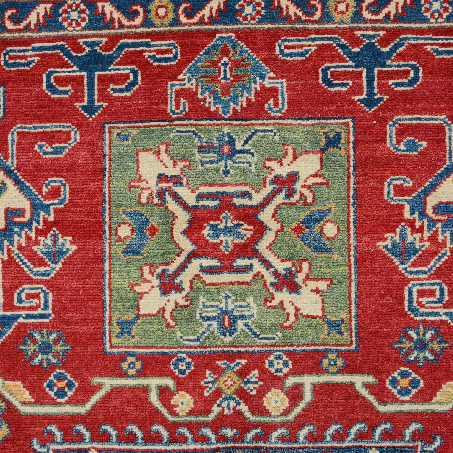 Geometric Super Kazak Oriental Area Rug 5x7