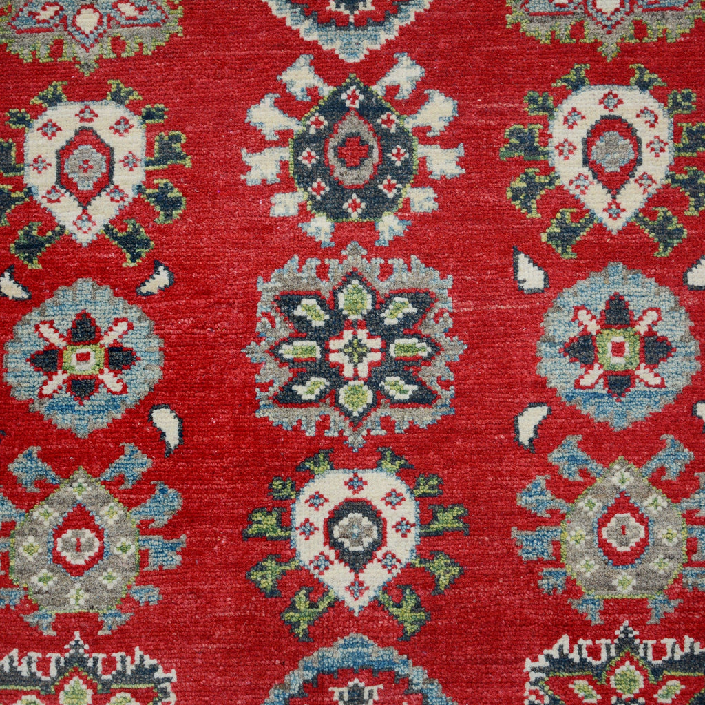 Geometric Super Kazak Oriental Area Rug 5x6