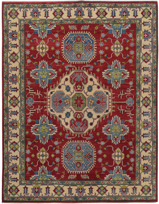 Geometric Super Kazak Oriental Area Rug 8x10