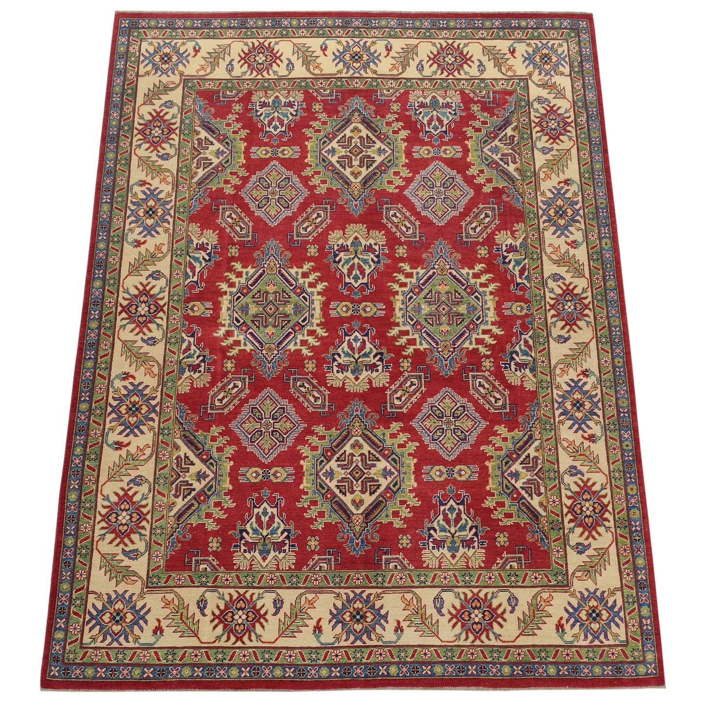 Geometric Super Kazak Oriental Area Rug 8x10