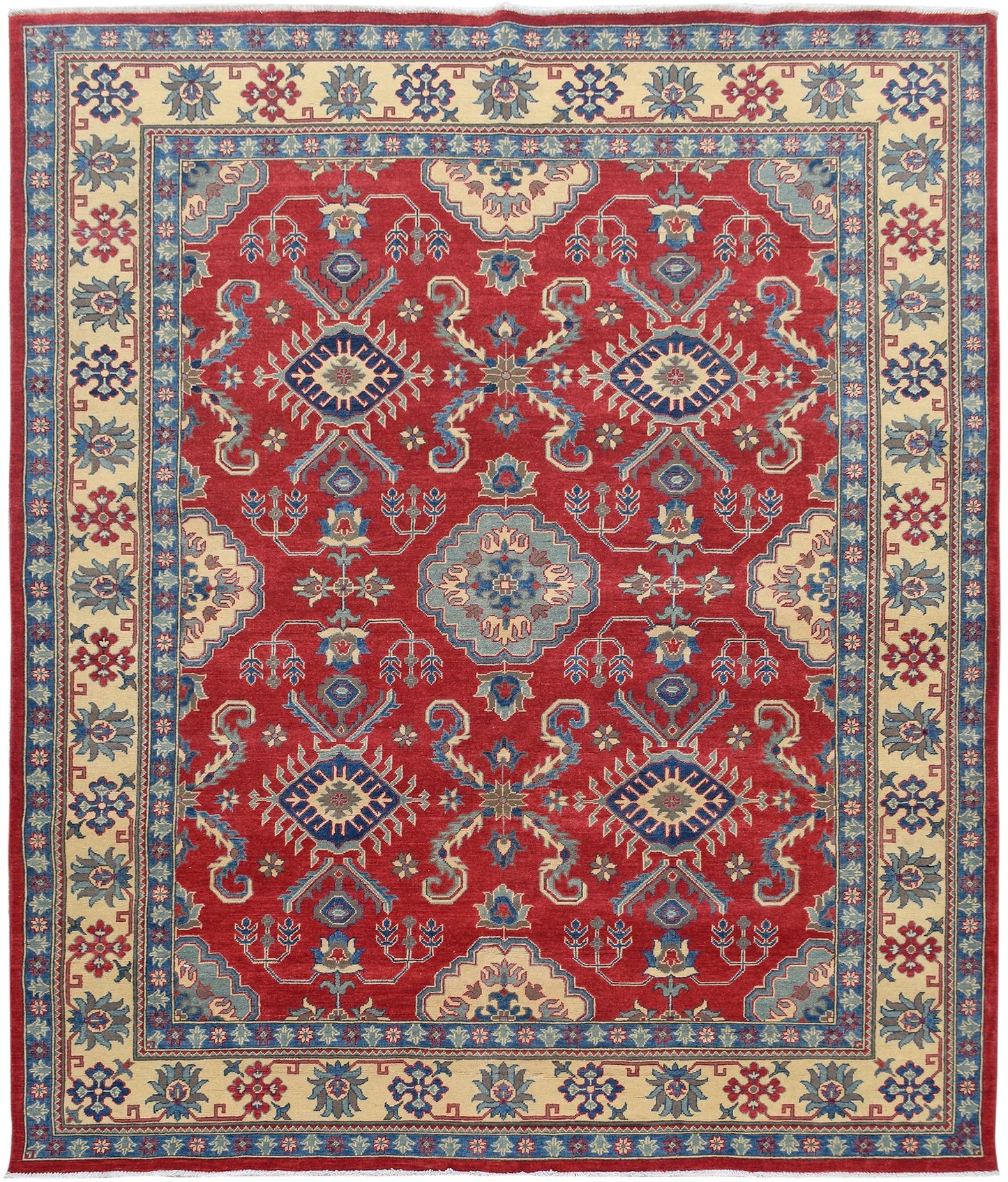 Geometric Super Kazak Oriental Area Rug 8x10