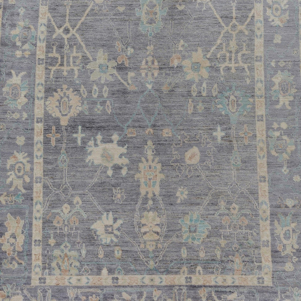 All-Over Oushak Turkish Vegetable Dye Area Rug 6x9