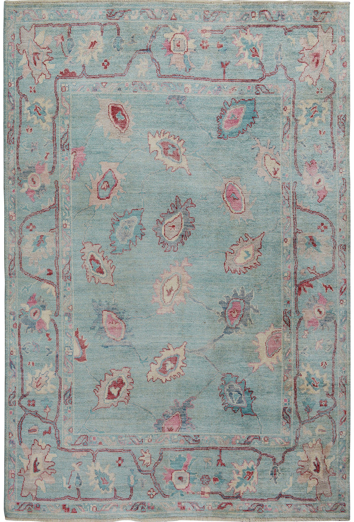 All-Over Oushak Vegetable Dye Turkish Area Rug 8x10