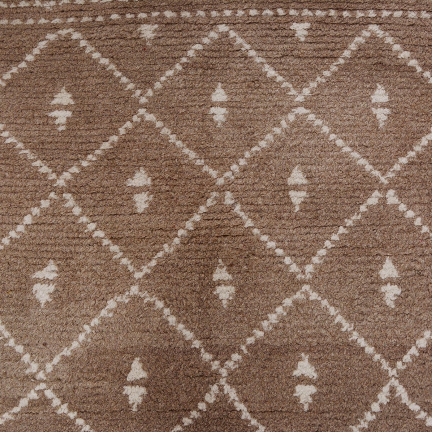 Brown Tribal Geometric Moroccan Area Rug 8x10