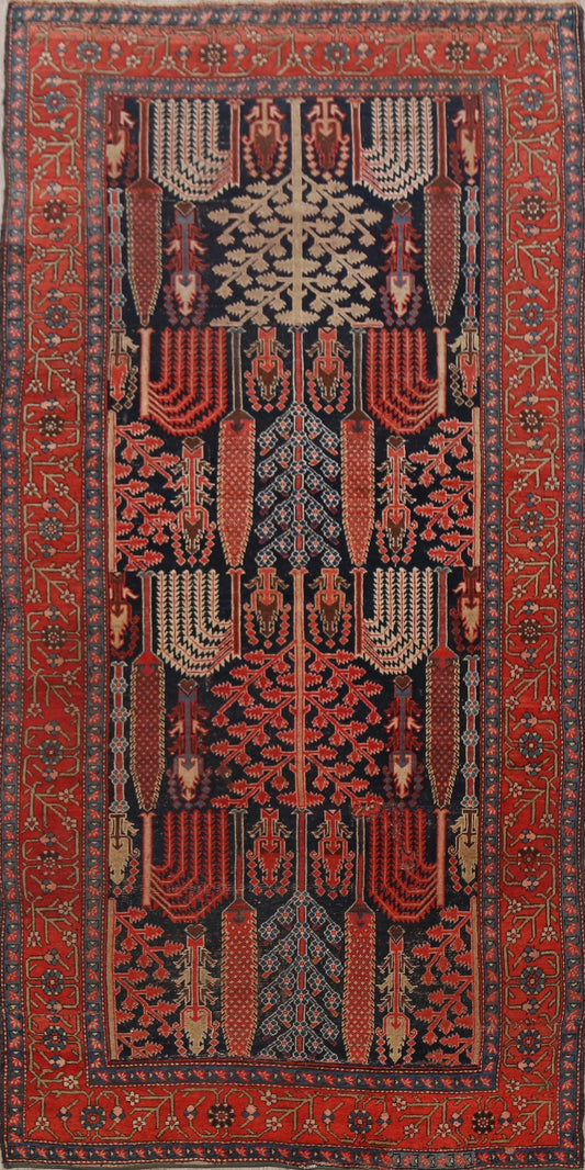 Pre-1900 Antique Heriz Bakhshayesh Persian Area Rug 5x10