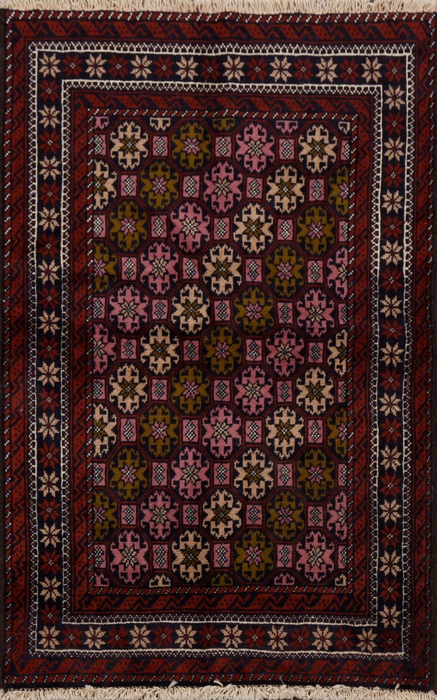 Geometric Balouch Oriental Area Rug 3x5