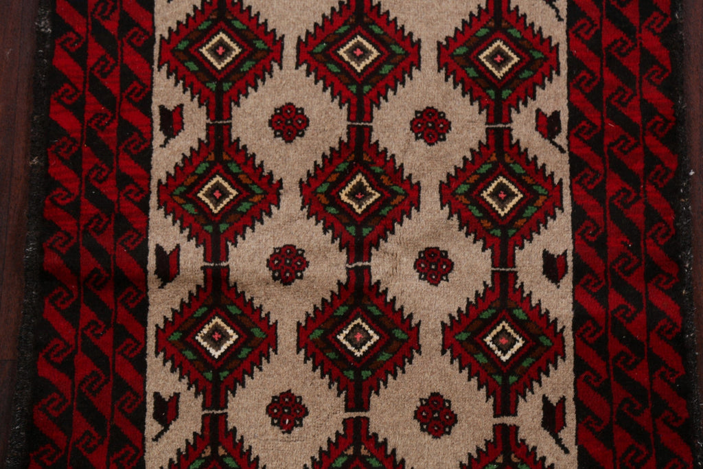 Geometric Balouch Afghan Oriental Rug 3x5