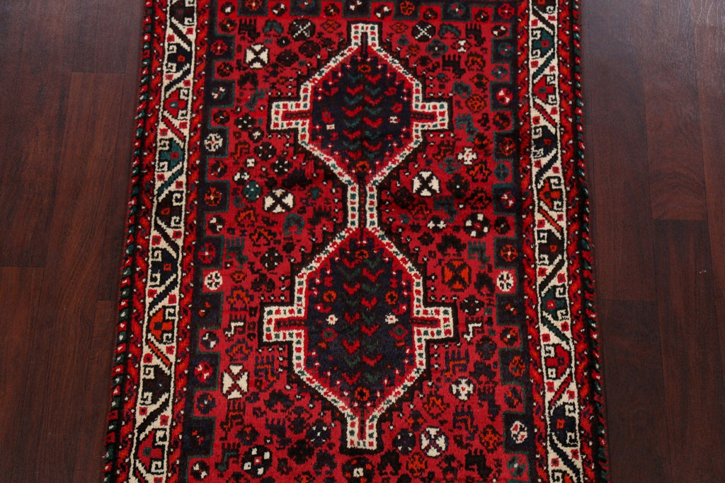 Tribal Geometric Shiraz Persian Area Rug 4x5