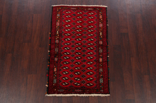 Geometric Red Balouch Oriental Area Rug 3x5