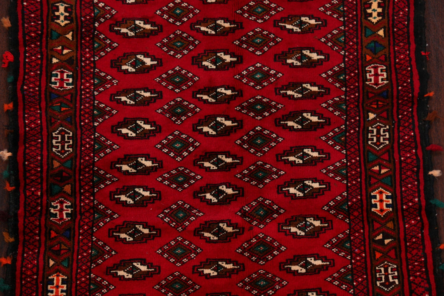 Geometric Red Balouch Oriental Area Rug 3x5