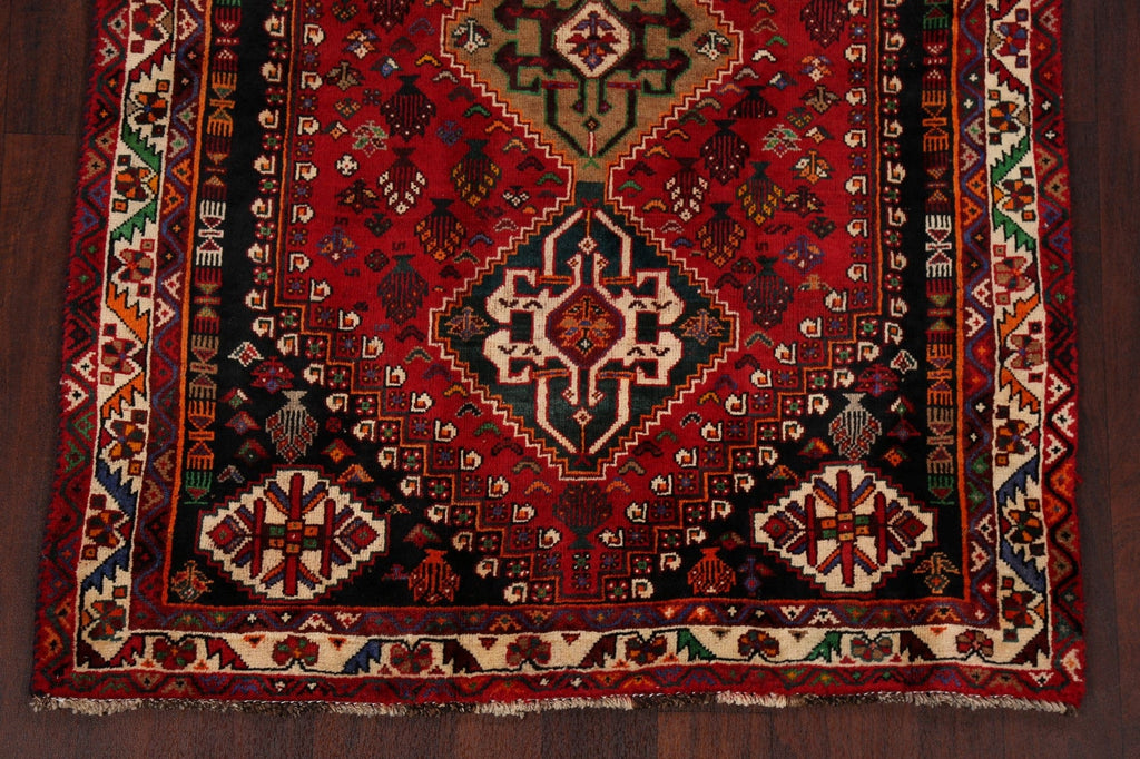 100% Vegetable Dye Abadeh Nafar Persian Area Rug 4x5