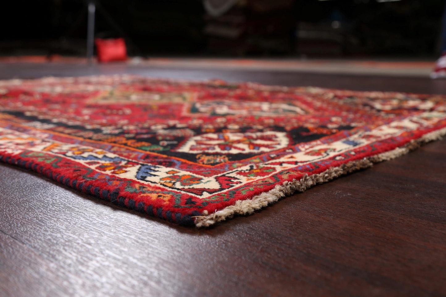 100% Vegetable Dye Abadeh Nafar Persian Area Rug 4x5