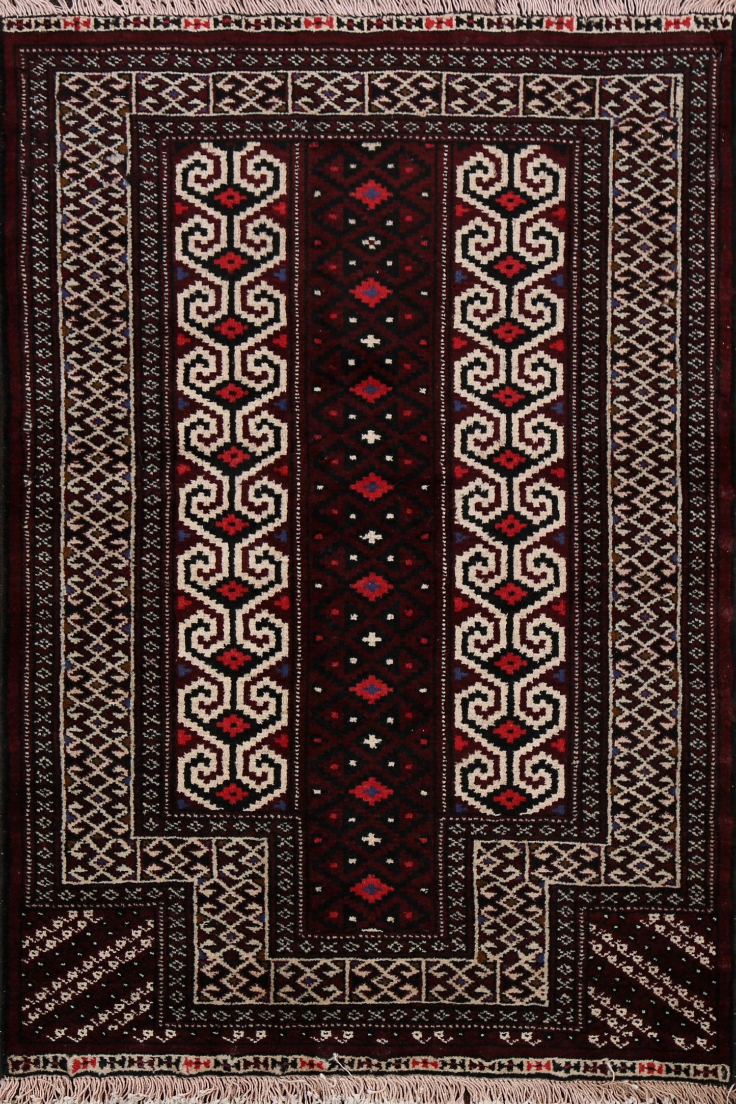 Geometric Balouch Oriental Area Rug 3x4