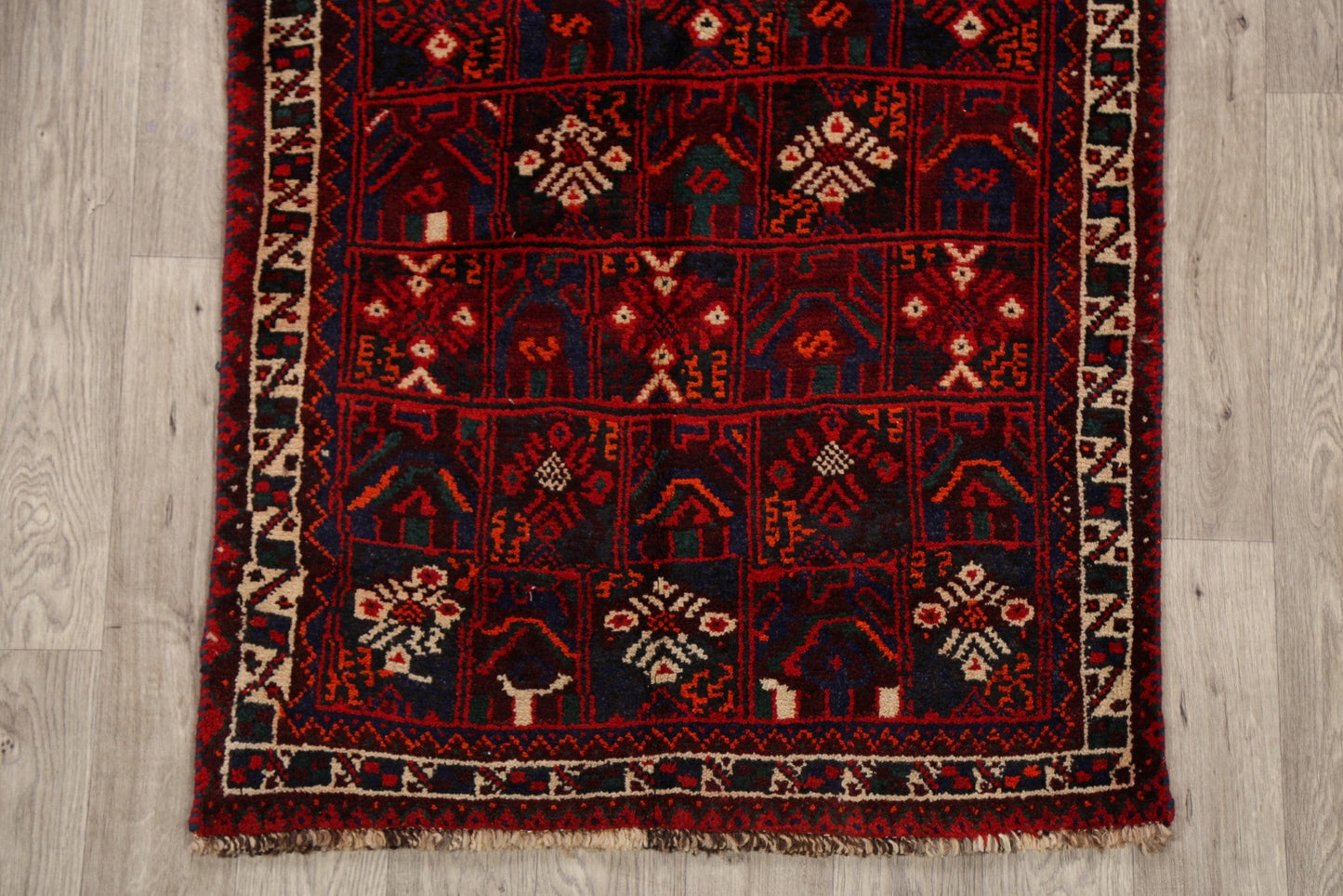 Tribal Geometric Shiraz Persian Area Rug 3x6