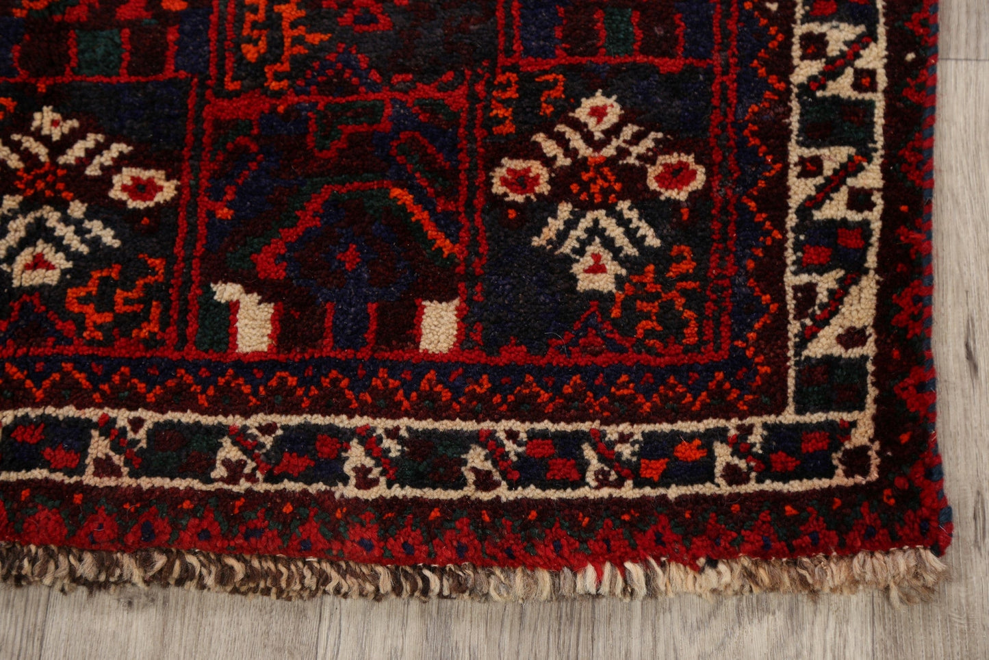 Tribal Geometric Shiraz Persian Area Rug 3x6