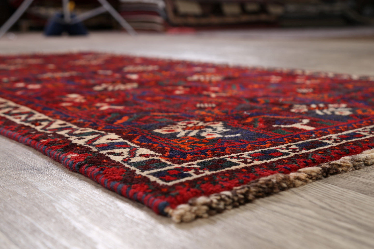 Tribal Geometric Shiraz Persian Area Rug 3x6