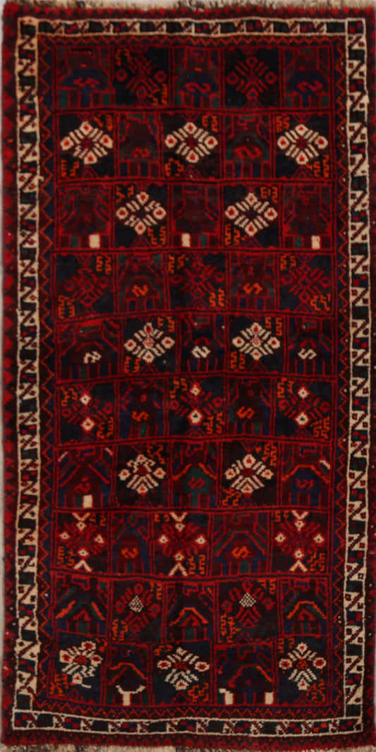 Tribal Geometric Shiraz Persian Area Rug 3x6