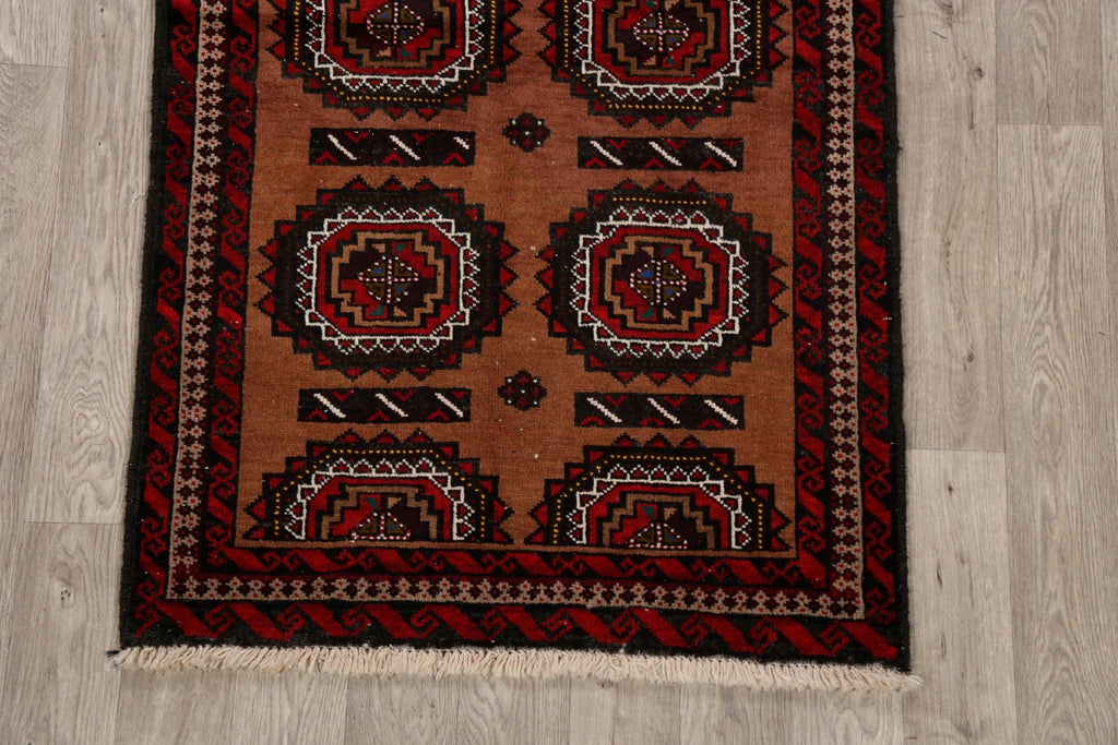 Geometric Balouch Afghan Oriental Area Rug 3x6