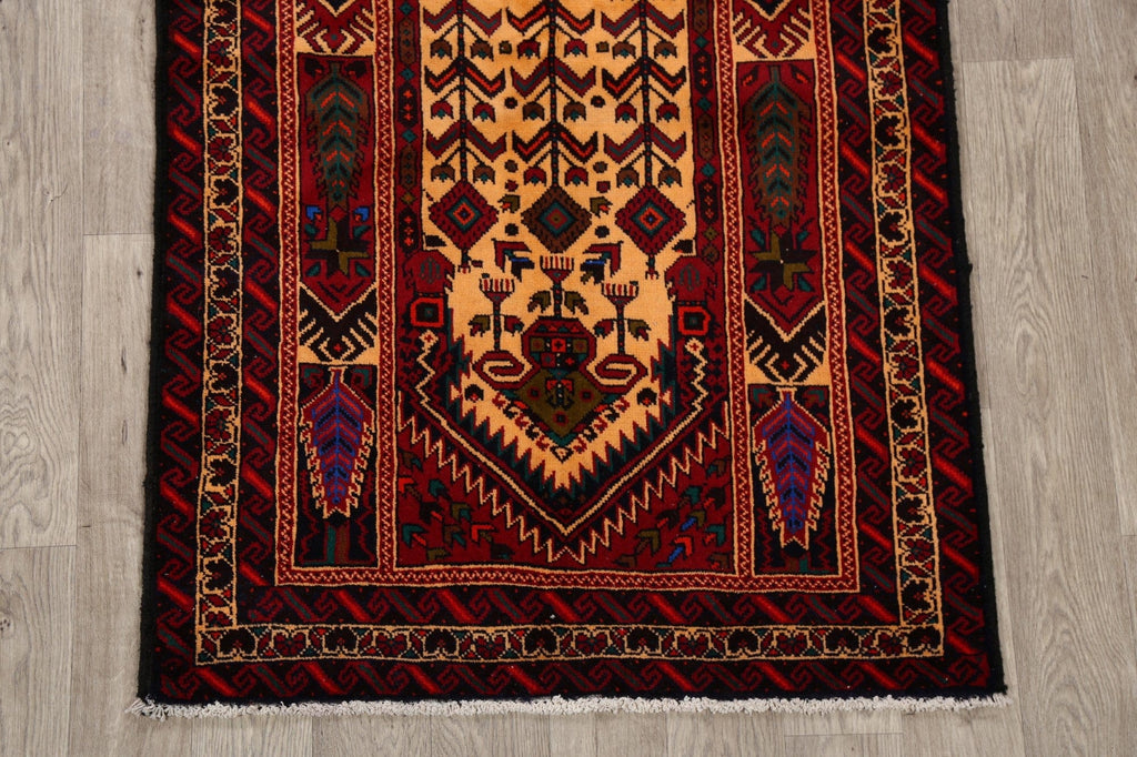 Geometric Balouch Afghan Oriental Area Rug 3x6