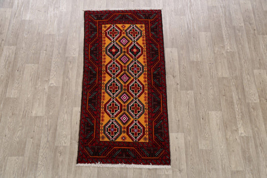 Geometric Balouch Afghan Oriental Area Rug 3x6