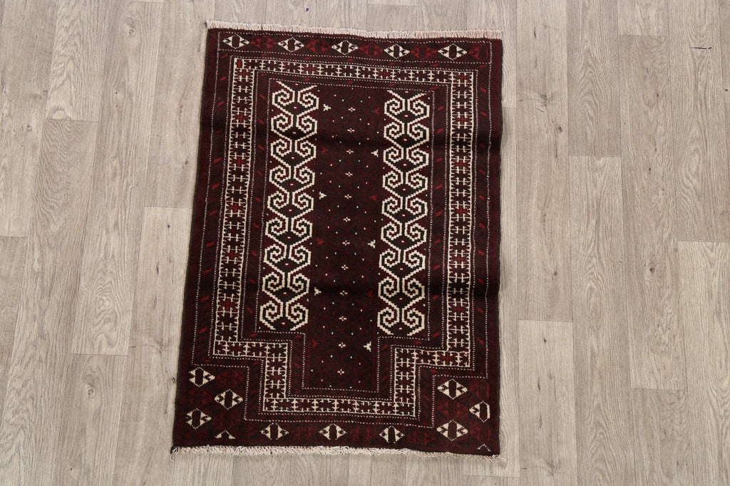 Geometric Balouch Afghan Oriental Area Rug 3x4